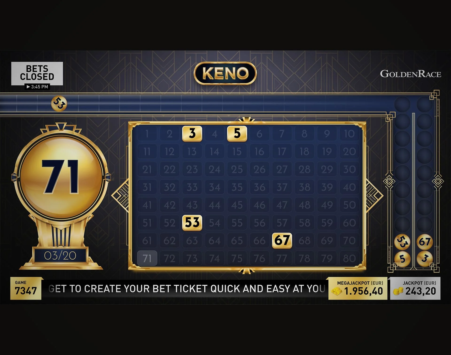 Keno-style lottery game image for 55Club category guide